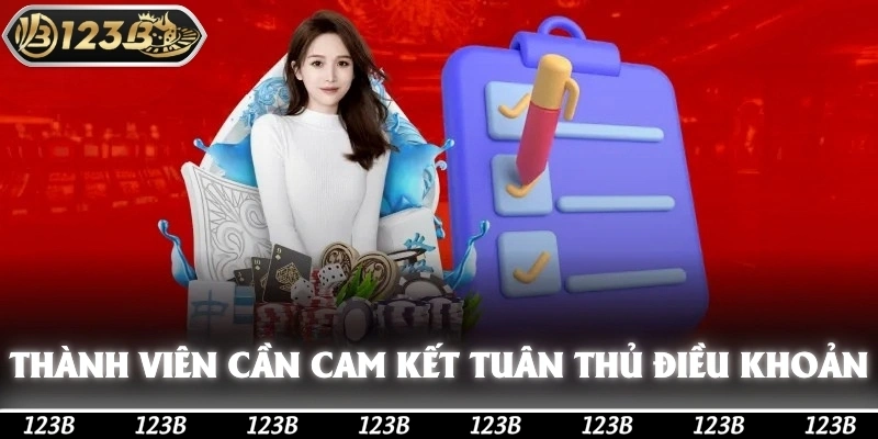 Thành viên cần có nghĩa vụ chấp nhận và cam kết tuân thủ mọi điều khoản 123b